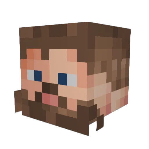 Vekosa Minecraft avatar head, 3D render