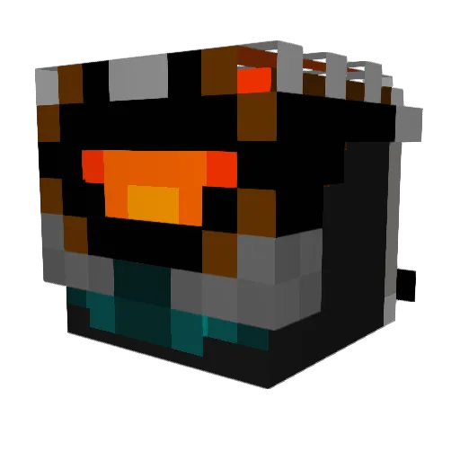 VelaxCZ Minecraft avatar head, 3D render