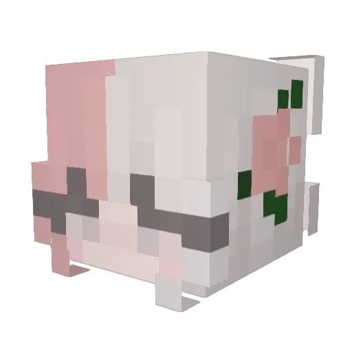 Velcri Minecraft avatar head, 3D render