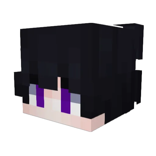 Veldev Minecraft avatar head, 3D render