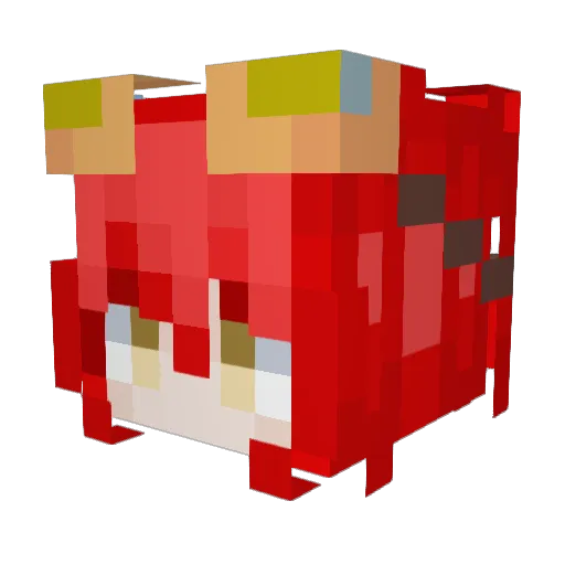 Veldla Minecraft avatar head, 3D render