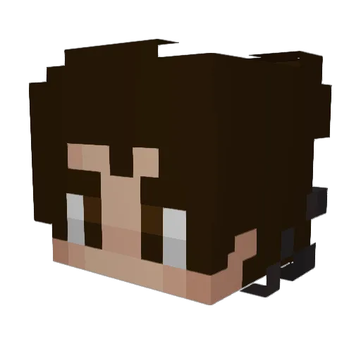 Veldren_ Minecraft avatar head, 3D render