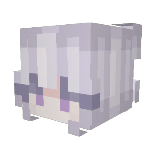 Veldrox_0 Minecraft avatar head, 3D render