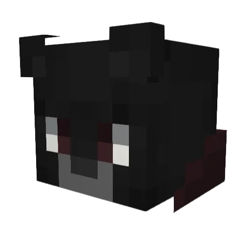 Velegar Minecraft avatar head, 3D render