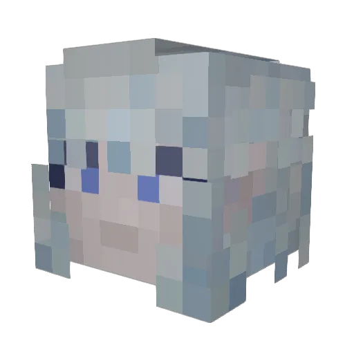 Veleight_ Minecraft avatar head, 3D render