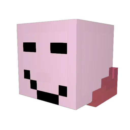 Velelm Minecraft avatar head, 3D render