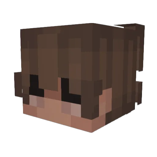 Velentine Minecraft avatar head, 3D render