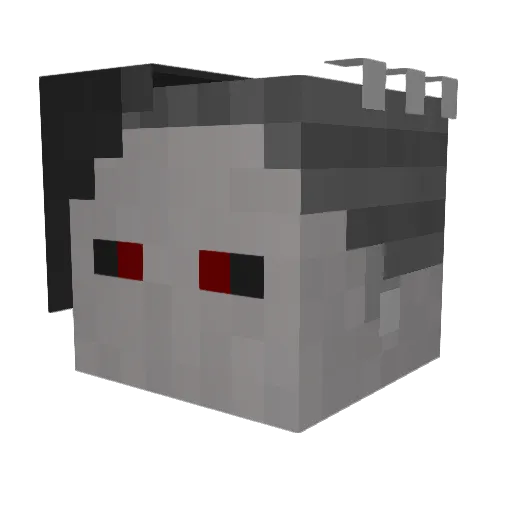 Velerefor Minecraft avatar head, 3D render