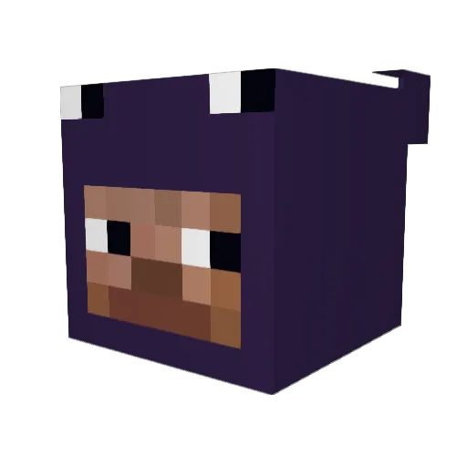 Velg Minecraft avatar head, 3D render