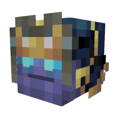 VeliKeser Minecraft avatar head, 3D render