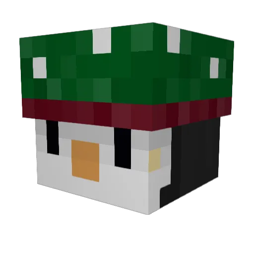 VeliZaurio Minecraft avatar head, 3D render