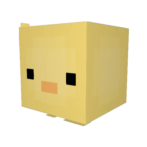 Velia Minecraft avatar head, 3D render