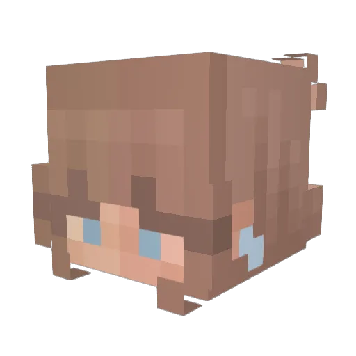 VeliaMaeve Minecraft avatar head, 3D render
