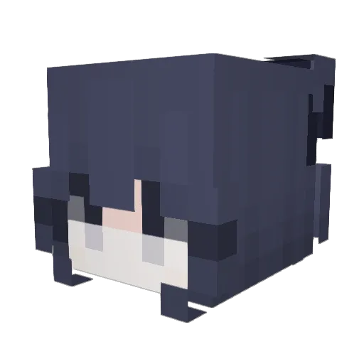 Veliara Minecraft avatar head, 3D render