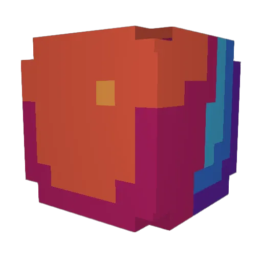 Velidae Minecraft avatar head, 3D render