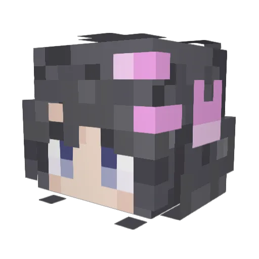 Velit1 Minecraft avatar head, 3D render