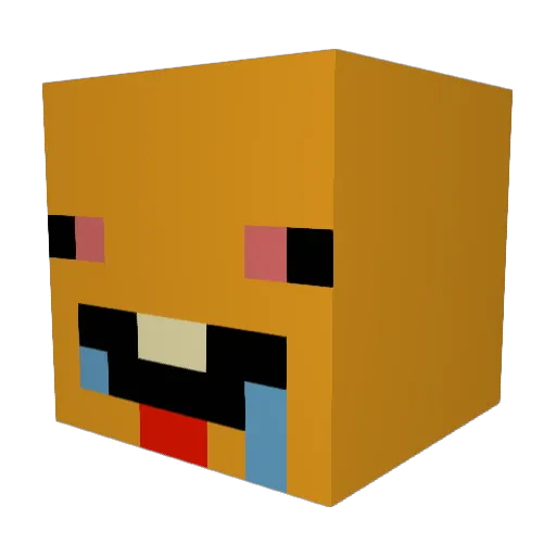 VeljaFaker Minecraft avatar head, 3D render