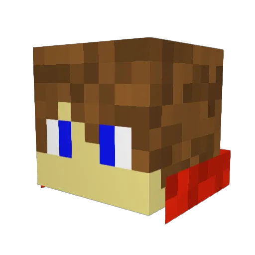 Veljko65 Minecraft avatar head, 3D render