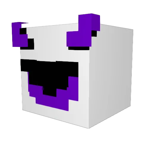 Velkrann Minecraft avatar head, 3D render