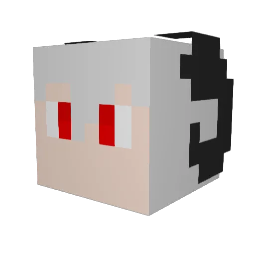 Vell96 Minecraft avatar head, 3D render