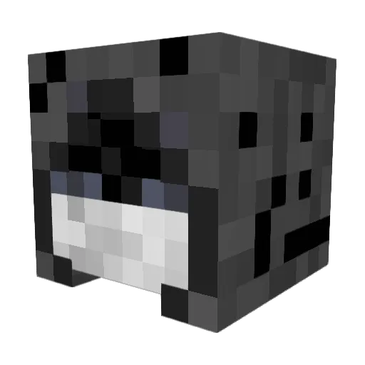 Vellambent Minecraft avatar head, 3D render
