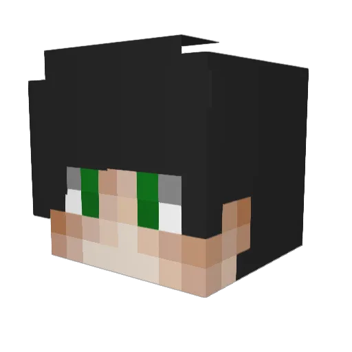 Vellant Minecraft avatar head, 3D render