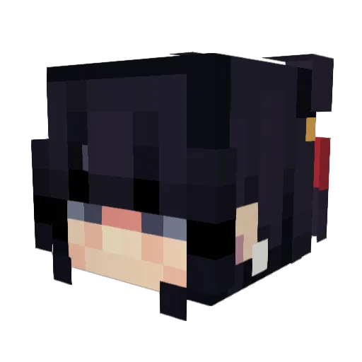 Velloy Minecraft avatar head, 3D render