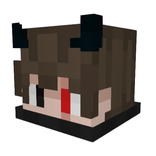 Velmonteq Minecraft avatar head, 3D render