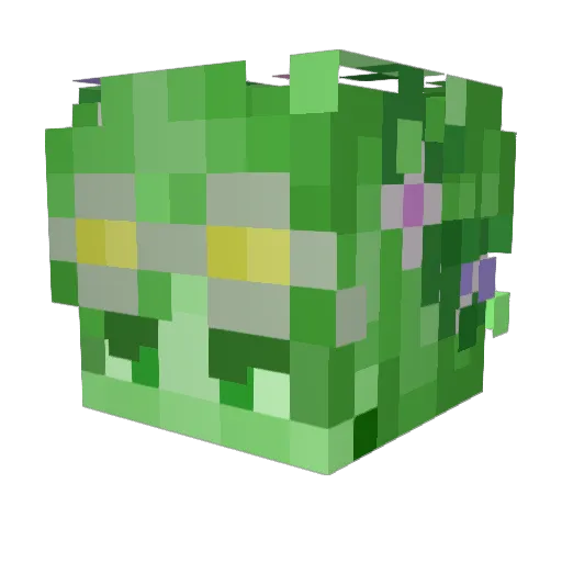 Velobit Minecraft avatar head, 3D render