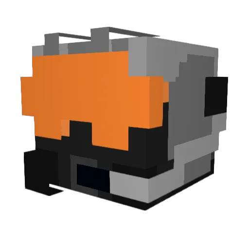 Velocidic Minecraft avatar head, 3D render