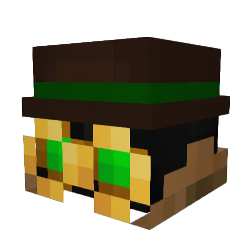 Velocinator31 Minecraft avatar head, 3D render
