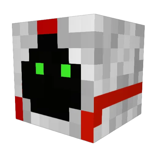 Velociraptorex1 Minecraft avatar head, 3D render