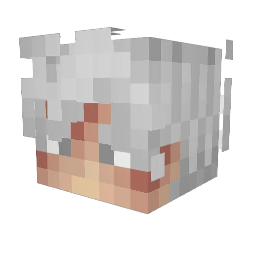 Velocitize Minecraft avatar head, 3D render