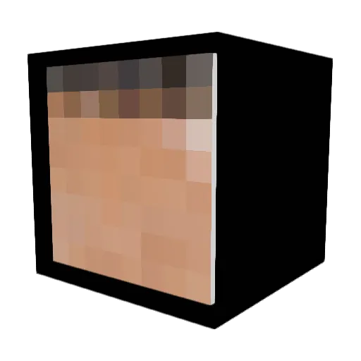 Velocitoo Minecraft avatar head, 3D render