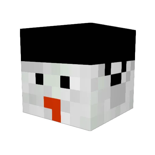 VelocityJinx Minecraft avatar head, 3D render