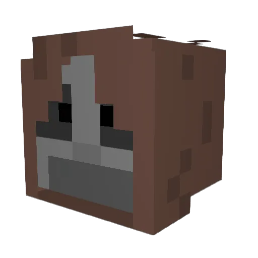VelocityPanda Minecraft avatar head, 3D render