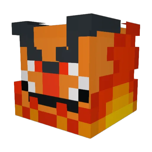 VelocityPiggz Minecraft avatar head, 3D render
