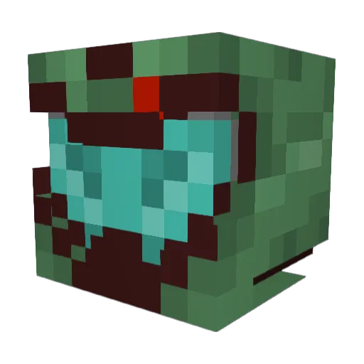 VelodyF Minecraft avatar head, 3D render
