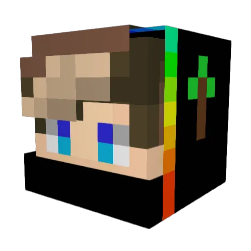 Velon76 Minecraft avatar head, 3D render