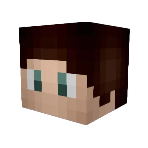 Velonym Minecraft avatar head, 3D render