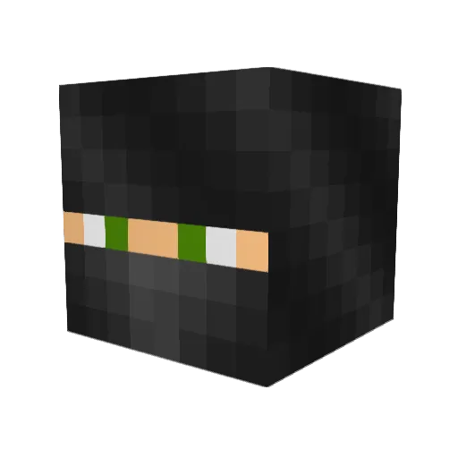 Velosity_ Minecraft avatar head, 3D render