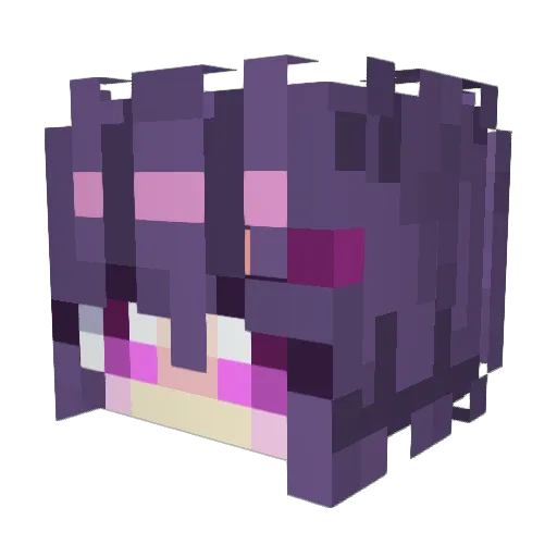 Velotek Minecraft avatar head, 3D render