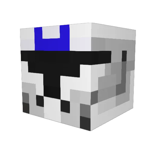 Velrak Minecraft avatar head, 3D render