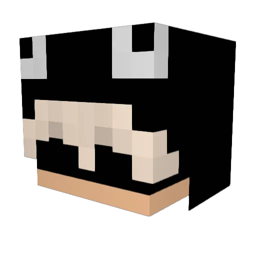 Velranos Minecraft avatar head, 3D render