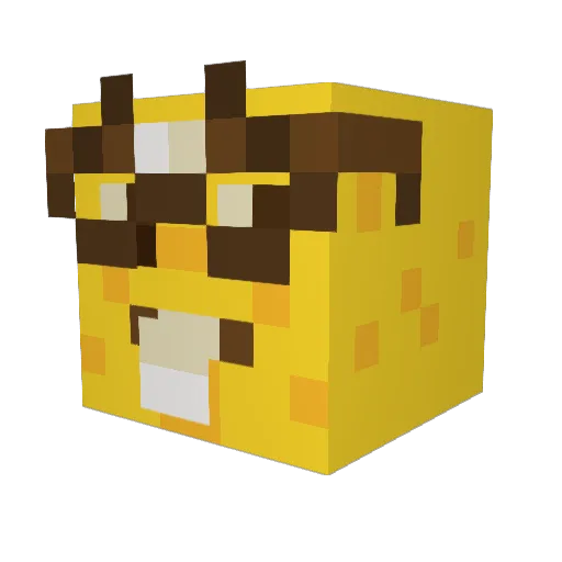 Velroxity Minecraft avatar head, 3D render