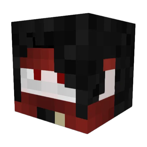Velses Minecraft avatar head, 3D render