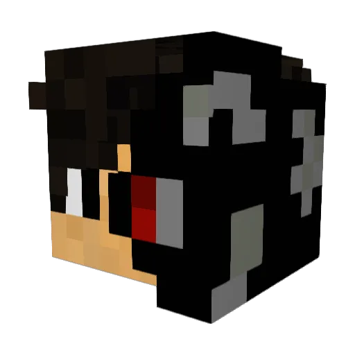 Veltt Minecraft avatar head, 3D render