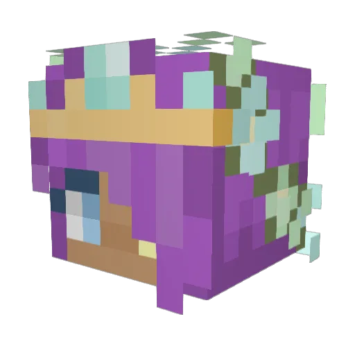 VelvetInferno666 Minecraft avatar head, 3D render