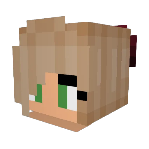 VelvetLeveilleur Minecraft avatar head, 3D render