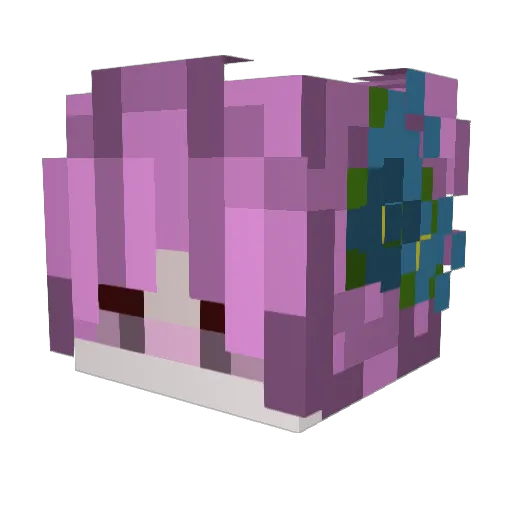 Velyni Minecraft avatar head, 3D render